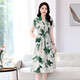 Vestido de seda de marca de alta gama OLJ para mujeres 2025 Summer Nuevo temperamento elegante y de moda Falda de encaje de seda de seda verde M