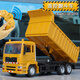 Zhouke Mining Dump Truck Large Wireless Remote Control Dumper Truck Engineering Transport Truck Dump Truck Dirt Truck Children's Electric Vehicle Alloy Version 5-way Remote Control Bulldozer Playable + 2000 mAh Approximately 90 Minutes of Play