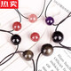 SNQP Hong Kong and Macao light luxury high-end quality obsidian necklace lucky bead pendant for women simple peace jewelry crystal men's hanging 12-14-16 finger bead size (both men and women can
