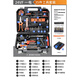 OUOETY tool set household tool box multi-function electric drill hardware repair collection home electrician full set combination car 24vf one electric 35-piece set+