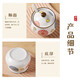 Baijie ceramic lard jar kitchen seasoning jar with spoon salt jar seasoning jar chili oil tank oil storage tank high temperature resistance