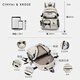 Cinvaikrose offizieller Campus -Rucksack für Frauen 2025 Neue Kapazität Multi -Layer Junior High School Schüler Rucksack Schulbag Geburtstagsgeschenk Beige - CK Schoolbag Geschenk für Mädchen Freundin