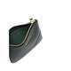 Comme des Garcons de cuero para mujeres con cremallera de cuero hardware de oro