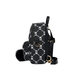 Meishi Baseball (MLB) Monogrammserie, klassische Presbyopia Volldruck Reißverschluss Öffnung und Schließung, Polyester, Rucksack, Rucksack, Mini, Schwarz, Einzelgröße
