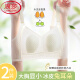 浪莎（LangSha）兔耳朵内衣女夏薄款大胸显小胸罩冰丝凉感夏季无痕不凸点文胸 奶白色 M