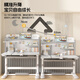Pupil Memory Children's Learning Desk und Stuhl Set Multifunktionales Heben und Senkung des Heimschreises und Stuhl für Schüler. Craftsman Pro Gray-Boalwood High Bookshelf + Back Chasing Chair