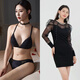 Victoria Palace French Front Buckle Bra Triangle Cup Lingie Lingie Комфортно и красиво летние летние большие большие сиськи маленький бюстгальтер + бюстгальтер + трусики m