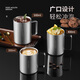 美厨（MAXCOOK）水杯304不锈钢 带盖泡茶杯双层马克杯带把手儿童学生办公室杯子 316不锈钢300ml(带盖) MCB1105
