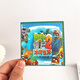 Mignon mini plante vs zombie magnétique autocollant silencieux livres toys pour les garçons enfants cadeau petit livre d'autocollant magnétique livre de silencieux magnétique-3 mélange aléatoire et assorti sans répéter 10 * 10cm [3 scènes + 2 matériaux]