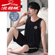 Arctic Velvet Herren-Pyjamas Sommeranzug dünne modale Baumwollweste kurzärmelige Eisseide lose plus Fett große Home-Kleidung XM1105 Modal Weste Anzug Männer l Männer 100-125 Jin [Jin gleich 0,5 kg]