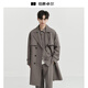 Earl Dowl [Heat/Anti-wrinkle] Commuter Wind Coat Men's Mid-Length Double Breasted Coat Jacket Men's 2025 Fall New Tuscany [II Generation Upgrade-Heat/Anti-Wrinkle] L (175)