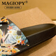 Magiopy Luxury High-End Brandneue Sommerschuhe für Männer im Freien bequem und modisch lässig und vielseitig weiche Bottom Flip-Flops Black 41