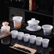 SANQIHU KUNG FU TE TE TEA DEHUA Vegetariano Tipo de cubierta simple Tazón Copa de té Copa maestra Caja de regalo Whole Regalo 7 Vegetariano Tipo de hielo Montar el viento y el tazón de la cubierta redonda del viento olor 9274