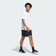 Adidas (adidas) clover Männerhose Frauenhose 2025 Herbst neue Sporthosen Ehepaar atmungsaktives Komfort Shorts JC7658/Schwarz/Weiß M