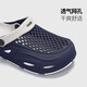 Jieliya Sala de operaciones zapatillas Men usa Eva Anti-Odorant Anti-Slip Nurse Nurse Medical Sole Hole Shoes Men Navy Blue 42-43 [Adecuado para tamaños 41-42]