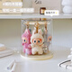 MESHD labubu pendant display box rotating transparent labubu plush doll doll hand-made blind box storage display stand