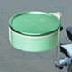 Sanqihu New Bait Tray Line Magnetic Aluminum Alloy Open Bait Basin Strong Magnetic Single Layer Vertical Hook Fishing Box Fishing Chair Loose Cannon Food Box Tray New Bait Tray Apple Green