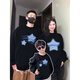 G.duck little yellow duck parent-child clothing family of three and four sweatshirts for the whole family 2025 new children's clothing mother and daughter spring and autumn coats black round neck sweatshirt plus velvet 150 cm for boys