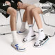 Huili Slippers New Men's Summer Bathroom Bathing and Home-Sutrip se sent Soft Sole confortable Sandales de plage haut de gamme Chaussures pour hommes blancs / noir 41-42
