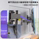 Guzhiku TV hanger TV ultra-thin telescopic hanger 3.5cm embedded niche rotating wall hanging wall shelf avoid socket subwoofer adapted to Hisense TCL Thunderbird Peng 7 Crane 6 [DY694] 65-80-inch ultra-thin hanger-in/outer fold