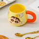 Crayon Shin-chan Big Belly Mug Girls Good-looking Gift Coffee Cup Ceramic Water Cup Drinking Cup Office Couple Mug Crayon Shin-chan Mug Color Box-Blue