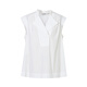 
Ainos Essi [Same Model in Shopping Mall] 2025 Summer New Product Pima Cotton White Shirt French Shirt Top Women 40525070 White L