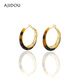 AJIDOU Ajidou earrings birthday gift, fashionable leopard print alloy earrings for girlfriend and wife
