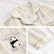 
Hanziduo (Hanziduo) cute panda pajamas women's three-piece suit summer pure cotton short-sleeved trousers spring and autumn cotton casual summer home clothes Z3893 (three-piece set of ice silk) M
