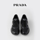 PRADA/Prada Gift Men's PRAX 01 Regenerated Nylon Glossy Leather Sneakers Black 40.5 (6.5)