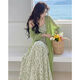 
AFTER MONDAY Korean 2025 spring knitted cardigan floral dress women's fashion suit skirt 3882Q# M [Suggest 100Jin [Jin equals 0.5 kg] below]