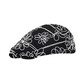 Schwarze Blumensticker vorwärtshut für Frauen im Sommer Japanisch Big Head Beret Retro Gesicht zeigt einen kleinen Malerhut Trend schwarz