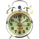 
GUYN Extra-Hit Horseshoe Watch Alarm Clock Machinery Vintage Retro Nostalgic Metal Movement Manual Clock Surge Alarm Clock 3.5-inch Battery Model 1585 Qinggu