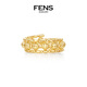 Only pair of jewelry 18K gold rings for women, mirror-cut gold beads, elastic rings, colored gold rings, stacked rings, 18K gold, flowing gold beads, mirror-cut gold beads, S size (No. 10-12)