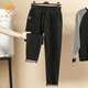 
Shiyan Hai Wave Code Women's Jeans in Spring and Summer Elastic High Waist Slim, Elastic High Waist, Fat and Beautiful 200Jin[Jin is equal to 0.5 kg] Wearable and slim, Black 01 9901 High-elastic Premium 2XL 130-150Jin[Jin is equal to 0.5 kg]