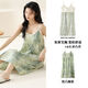 Langsha Sling Nightgown Make Lame Summer с грудной подушкой Сексуальная и модная летняя тонкая сладкая рукама пижамы за пределами домашней одежды 6623 Слинг юбка [облако ткано] M Рекомендуется [80-100JIN [Джин равняется 0,5 кг]]]