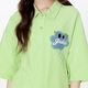 Guyuka (Guuka) Paar Outfit T-Shirt Trendy Marke kurzärmelige Herrenkleidung Sommer 2025 Neues lässiges, großer Größe loser fünf Minuten halbärmeliger Ärmel Fruchtgrün F6626 m