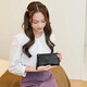 Niche design multifunctional women's clutch ultra-thin solid color new high-end card holder fashionable women's coin purse handbag activity four