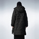 Jnby/Jiangnan Bubble Herbst- und Winter-Down-Jacke mit Kapuze A-Typ mit mittlerer Länge einfach 5NAC14420 001/This Black M