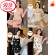 浪莎（LangSha）夏季性感吊带睡衣女士带胸垫冰丝夏天2025新款家居服套装 冰丝女B682-2（带.胸垫） L (100-120斤)