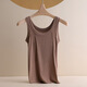 Yalu brand threaded cotton suspender vest for women wearing slim fit and slim large size suspender inner top shirt base vest for women 1478# Gray L [110-130Jin[Jin equals 0.5 kg]]