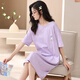 Lexi Beiqi Хлопковое хлопок с короткими рукавами ночной рубашкой Ladies Lamies Home Cartoon Cust Dev H702 170 160 (м)