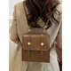 Dadong Rucksack Frauen 2025 Neue Trendy Retro Student Rucksack Britische multifunktionale Schulbag Handtasche Schwarz