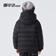 雪中飞儿童羽绒服轻薄保暖外套2025新款男女童装秋冬季上衣 黑色 140