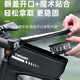 Hoyos German bicycle front beam navigation outdoor mountain bike mobile phone bag storage waterproof bicycle front hanging bag 803 carbon pattern hard shell [8 inches_1.8L] with cover 1L
