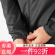 Salomon Comfortable Breathable Letter Print Long Sleeve Hooded Running Waterproof Windproof Casual Jacket Men and Women Black S