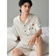
Peninsula City Pajamas Men's Summer Cool Cotton Short Sleeve Cartoon Can Wear Men's Thin Summer Large Size Home Suit 1391 Apricot L [Suggested to wear weight 120-140 Jin [Jin equals 0.5 kg]]