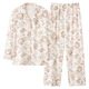 El algodón de la primavera y el verano de Yalu se puede usar pijamas fuera de la manga larga 96% de pijama de algodón en primavera y otoño, un juego de ropa para el hogar de algodón 3e3294 [algodón de clase A] m: peso recomendado 80-100 Jin [Jin equivale a 0.5 kg]
