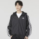 阿迪达斯 （adidas）阿迪达斯梭织连帽夹克男春季运动服休闲跑步外套IB0384 IB0384/松紧袖口/三条纹 S