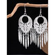 Quamer Old Phoenix Gold Store Neue Retro Miao Silber Ethnischer Stil Ohrring Personalisierte Boho -Blumenohrringe E3291 m