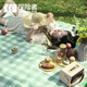 Explorer (TAN XIAN ZHE) picnic mat, outdoor thickened portable moisture-proof mat, wear-resistant Oxford cloth, large-size tent mat, beach mat